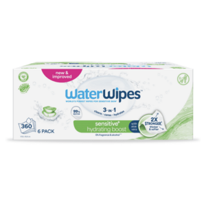 WATERWIPES Ubrousky vlhčené hydrating clean bez obsahu plastů 360 kusů obraz
