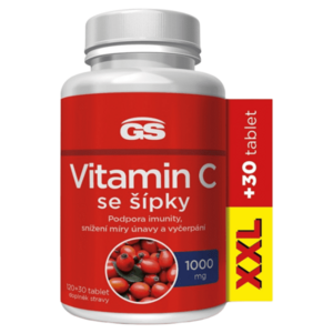 GS Vitamin C1000 se šípky XXL 120 + 30 tablet obraz