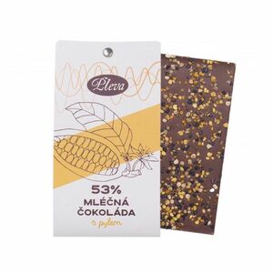 PLEVA Mléčná čokoláda s pylem 53% 50 g obraz