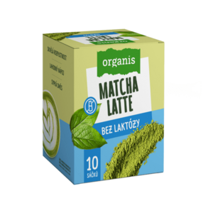 ORGANIS Matcha latte bez laktózy 10 x 27 g obraz