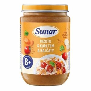 SUNAR Příkrm rizoto s kuřetem a rajčaty 8m+ 190 g obraz