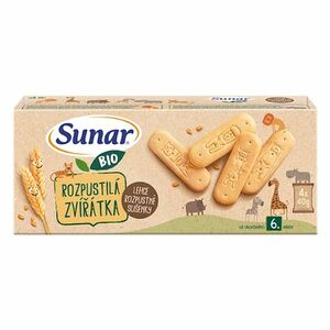 SUNAR Rozpustilá zvířátka sušenky 6m+ BIO 4 x 40 g obraz