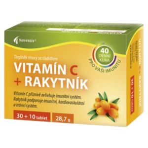 NOVENTIS Vitamín C + Rakytník 30+10 tablet obraz