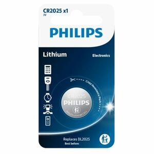 PHILIPS CR2025/01B knoflíková baterie 1 kus obraz