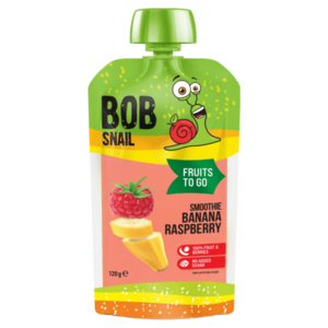 ŠNEK BOB Smoothie banán a malina 120 g obraz