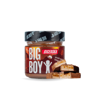 BIG BOY Bigerska arašídový krém s kakaem a slaným karamelem 220 g obraz