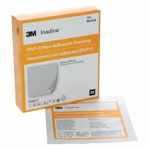 INADINE Neadherentní krytí s povidion jodem 9, 5 x 9, 5 cm 25 kusů obraz
