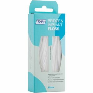 TePe Bridge & Implant Floss speciální dentální nit pro čištění implantátů 30 ks obraz