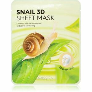 Missha Snail plátýnková maska s čisticím a osvěžujícím účinkem se šnečím extraktem 23 g obraz
