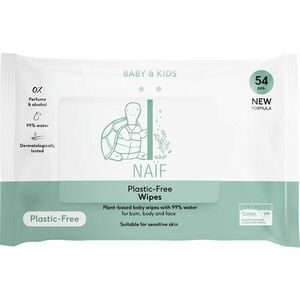 Naif Baby & Kids Plastic Free Wipes vlhčené ubrousky pro děti od narození 54 ks obraz