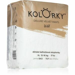 Kolorky Deluxe Velvet Pants Wild jednorázové plenkové kalhotky velikost XL 12-16 Kg 17 ks obraz