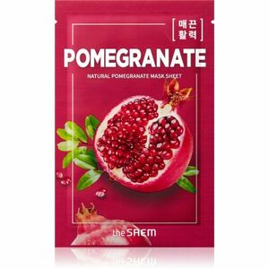The Saem Natural Mask Sheet Pomegranate plátýnková maska pro intenzivní vypnutí a rozjasnění pleti 21 ml obraz