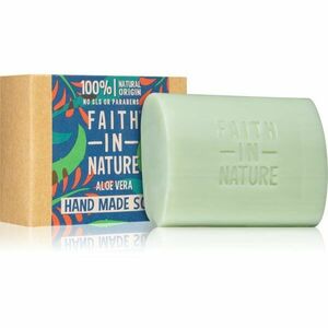Faith In Nature Hand Made Soap Aloe Vera přírodní tuhé mýdlo s aloe vera 100 g obraz