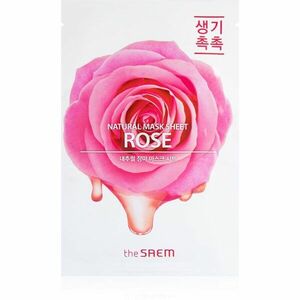 The Saem Natural Mask Sheet Rose plátýnková maska s hydratačním a revitalizačním účinkem 21 ml obraz