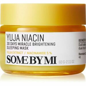 Some By Mi Yuja Niacin 30 Days Miracle Brightening Sleeping Mask rozjasňující noční maska 60 g obraz
