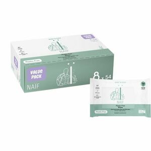Naif Baby & Kids Plastic Free Wipes vlhčené ubrousky pro děti od narození 8x54 ks obraz