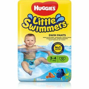 Huggies Little Swimmers 3-4 jednorázové plenkové plavky 7-15 kg 12 ks obraz