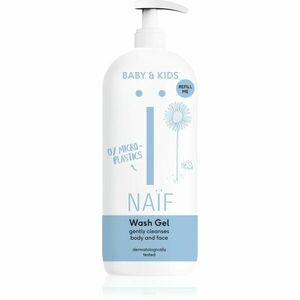 Naif Baby & Kids Wash Gel čisticí a mycí gel pro děti a miminka na tělo a obličej Refill Me 500 ml obraz