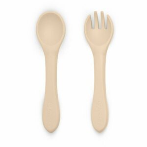 Petite&Mars Take&Match Silicone Cutlery příbor Desert Sand 6 m+ 2 ks obraz
