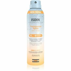 ISDIN Transparent Spray Wet Skin transparentní sprej na opalování SPF 30 250 ml obraz