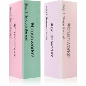 Brushworks Pastel Buffing Blocks čtyřstranný lešticí blok na nehty obraz