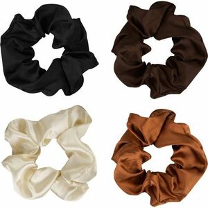Brushworks Satin Scrunchies Natural gumičky do vlasů obraz