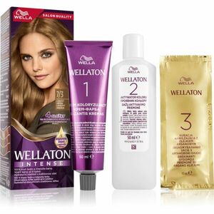 Wella Wellaton Intense permanentní barva na vlasy s arganovým olejem odstín 7/3 Hazelnut 1 ks obraz