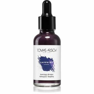 Tomas Arsov Sapphire Toning Drops vlasová péče pro zesvětlené, melírované studené blond vlasy 30 ml obraz