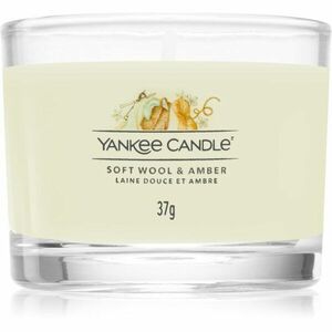 Yankee Candle Soft Wool & Amber votivní svíčka 37 g obraz