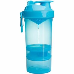 Smartshake Original2GO sportovní šejkr + zásobník barva Neon Blue 600 ml obraz