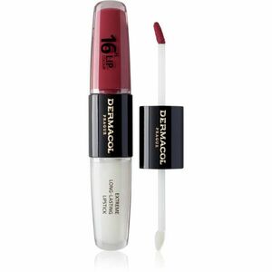 Dermacol 16H Lip Colour dlouhotrvající rtěnka a lesk na rty odstín 06 Merry Berry 2x4 ml obraz