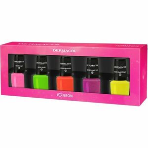 Dermacol Neon neonový lak na umělé i přírodní nehty dárková sada obraz