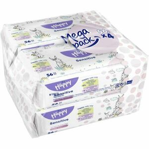 Bella Baby Happy Sensitive vlhčené čisticí ubrousky pro děti 4x56 ks obraz
