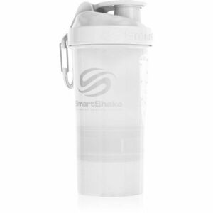 Smartshake Original2GO sportovní šejkr + zásobník barva Pure White 600 ml obraz
