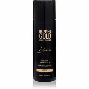 Dripping Gold Luxury Tanning Lotion hydratační samoopalovací mléko pro intenzivní opálení odstín Medium 200 ml obraz