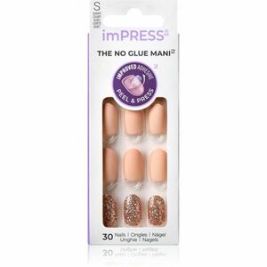 KISS imPRESS The No Glue Mani Short umělé nehty samolepicí Evanesce 30 ks obraz