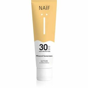 Naif Sun Mineral Sunscreen SPF 30 ochranný krém na opalování SPF 30 voděodolný 100 ml obraz