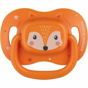 Canpol babies Cute Animals Soother 0-6m dudlík Orange 1 ks obraz