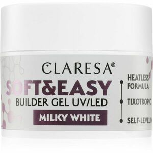 Claresa Soft&Easy Builder Gel podkladový gel na nehty odstín Milky White 12 g obraz