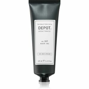 DEPOT 300 HAIR STYLING NO. 307 BLACK GEL stylingový gel pro tmavé vlasy 125 ml obraz