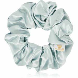 Crystallove Mulberry Silk Scrunchie hedvábná gumička do vlasů Amazonite 1 ks obraz