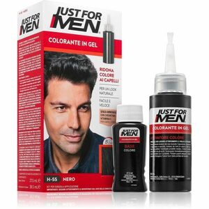 Just for Men Color Kit tónovací barva na vlasy pro muže odstín H-55 Real Black 1 ks obraz