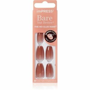 KISS imPRESS Bare but Better umělé nehty samolepicí Flare 30 ks obraz