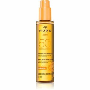 Nuxe Sun Face and Body Tanning Sun Oil olej na opalování na obličej a tělo SPF 50 150 ml obraz