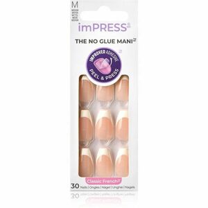 KISS imPRESS The No Glue Mani umělé nehty samolepicí Ideal 30 ks obraz