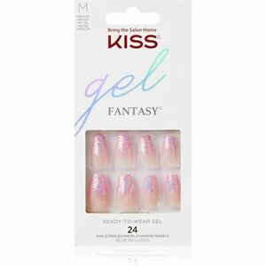 KISS Gel Fantasy Ready to Wear Gel umělé nehty Winter Sparks 24 ks obraz