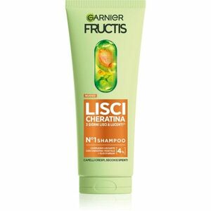 Garnier Fructis Lisci Cheratina výživný šampon pro lesk a hebkost vlasů 200 ml obraz