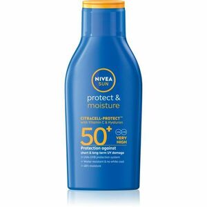 NIVEA SUN Protect & Moisture hydratační mléko na opalování SPF 50+ 100 ml obraz