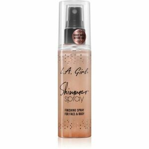L.A. Girl Cosmetics Shimmer Spray fixační sprej na make-up na obličej a tělo odstín Rose Gold 80 ml obraz