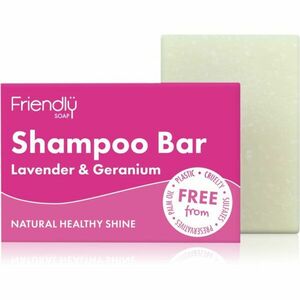 Friendly Soap Natural Shampoo Bar Lavender & Geranium přírodní mýdlo na vlasy 95 g obraz